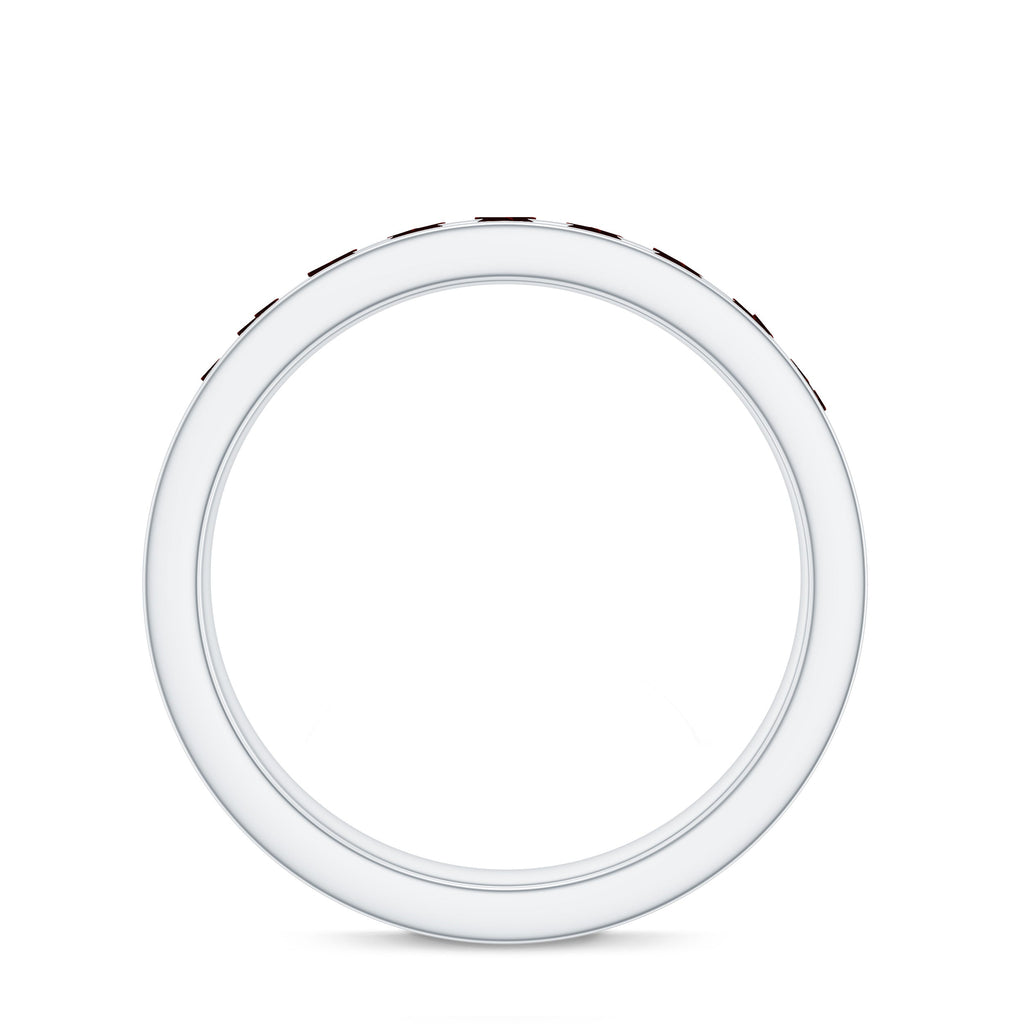 Certified Real Garnet Eternity Ring for Anniversary