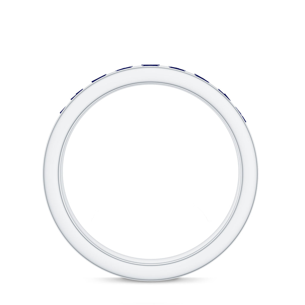 Real Blue Sapphire Full Eternity Ring for Women