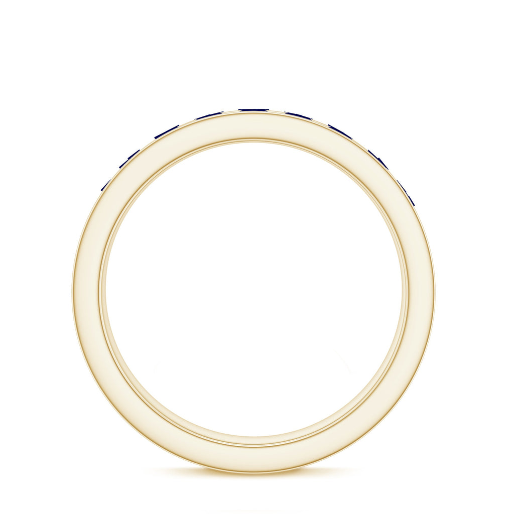 Real Blue Sapphire Full Eternity Ring for Women