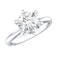 8 MM Round Brilliant Cut Lab Grown Diamond Engagement Ring