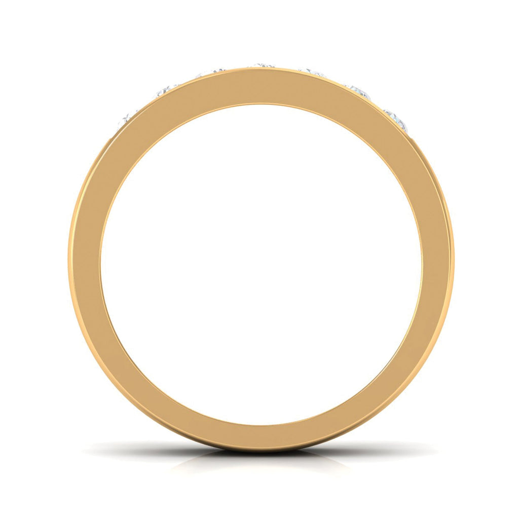 Diamond Seven Stone Band Ring in Channel Setting
