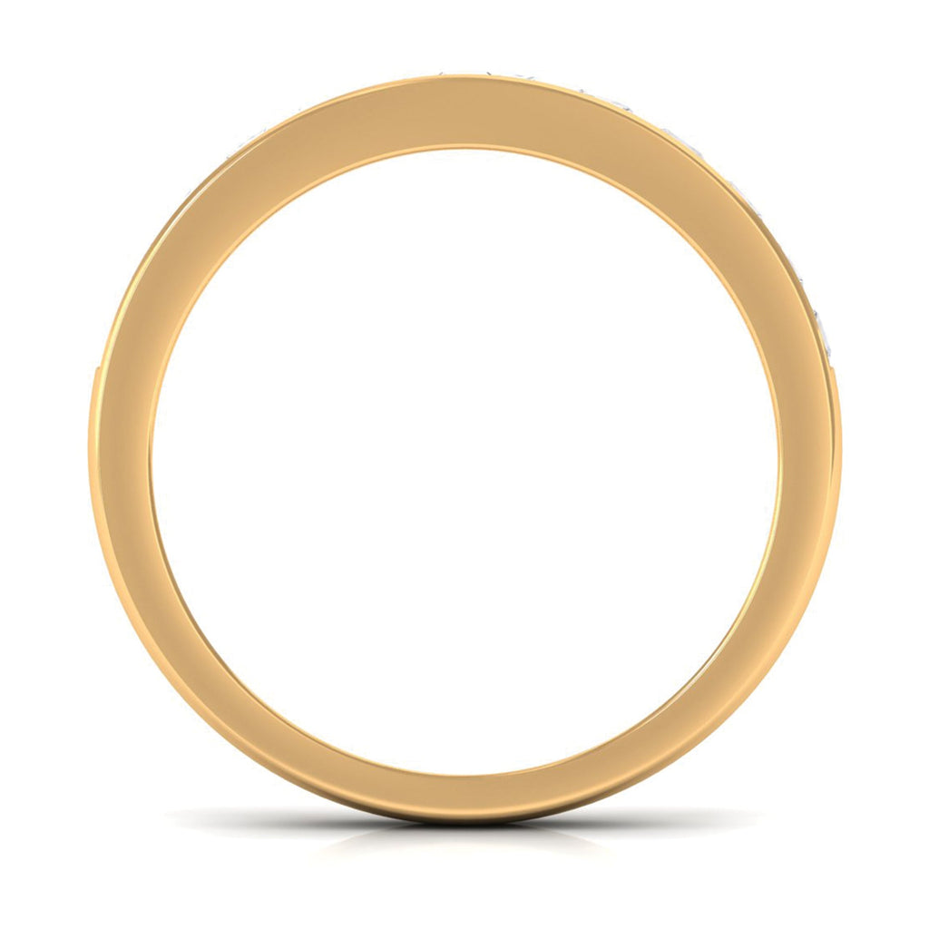 Princess Cut Diamond Half Eternity Ring in Channel Setting