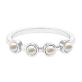 Cultured Freshwater Pearl Promise Ring for Women