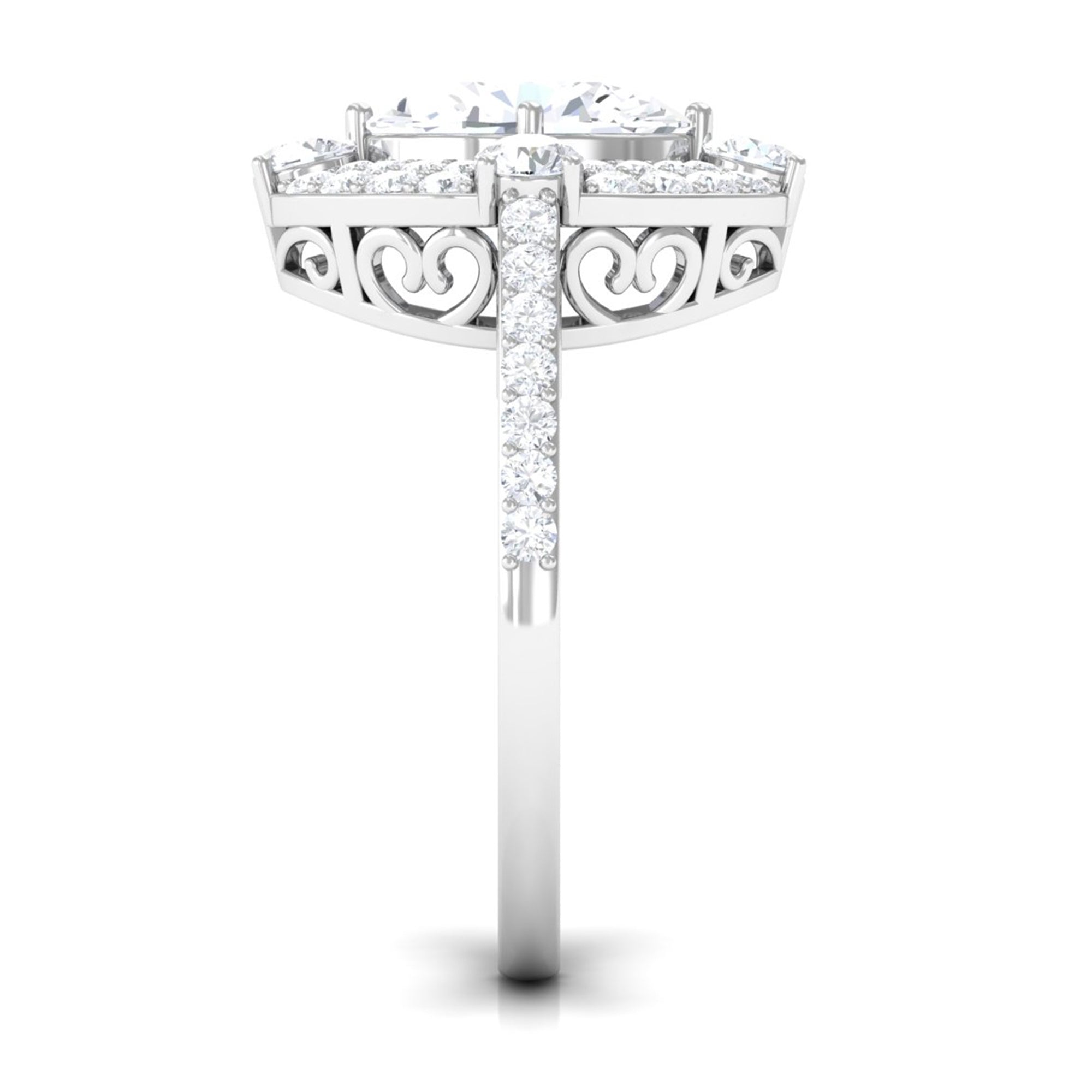 Cubic Zirconia Statement Engagement Ring