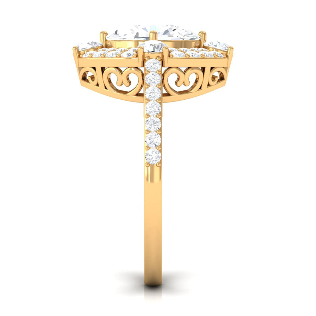 Cubic Zirconia Statement Engagement Ring
