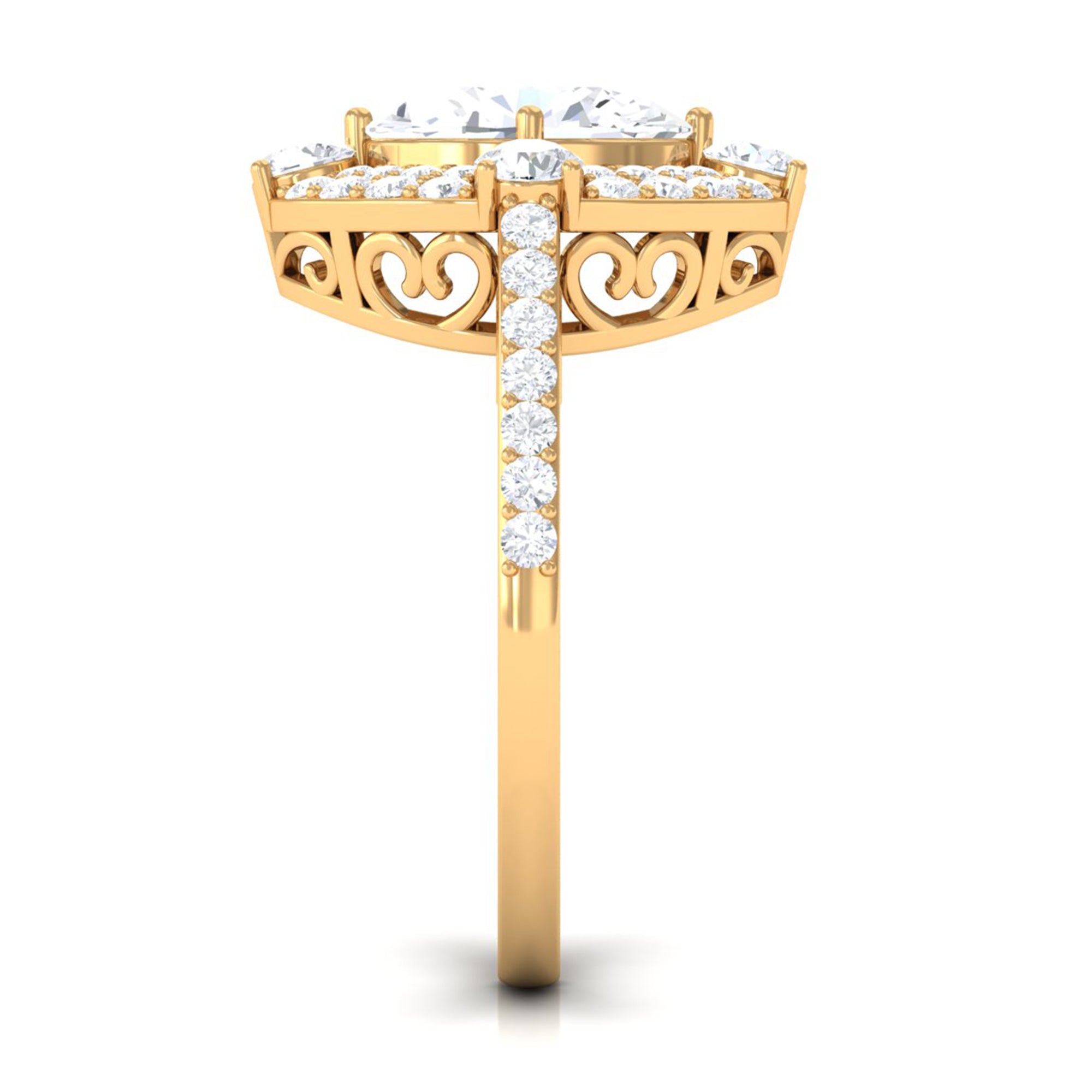 Cubic Zirconia Statement Engagement Ring