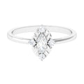 Marquise Cut Cubic Zirconia Engagement Ring with Textured Detail