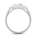 1 Carat Oval Zircon Unique Engagement Ring for Women