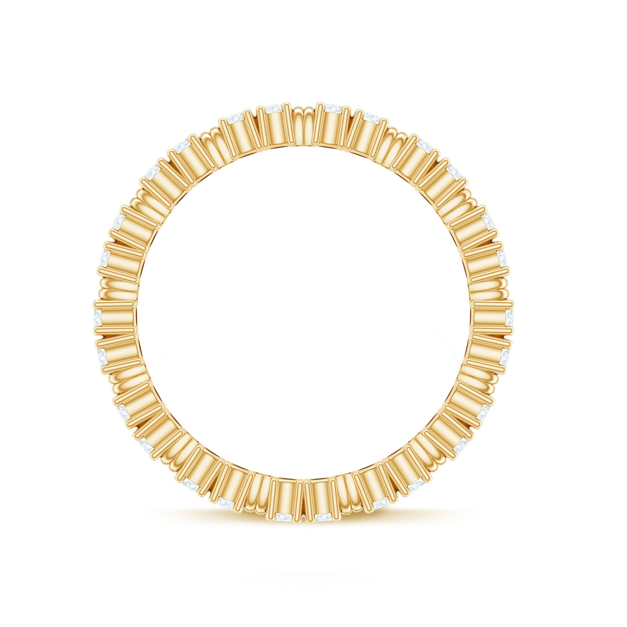 Certified Moissanite Stackable Eternity Band Ring for Her