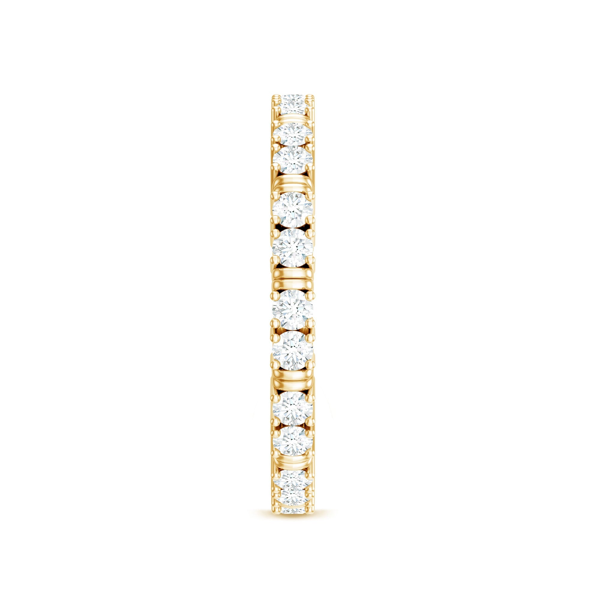 Certified Moissanite Stackable Eternity Band Ring for Her