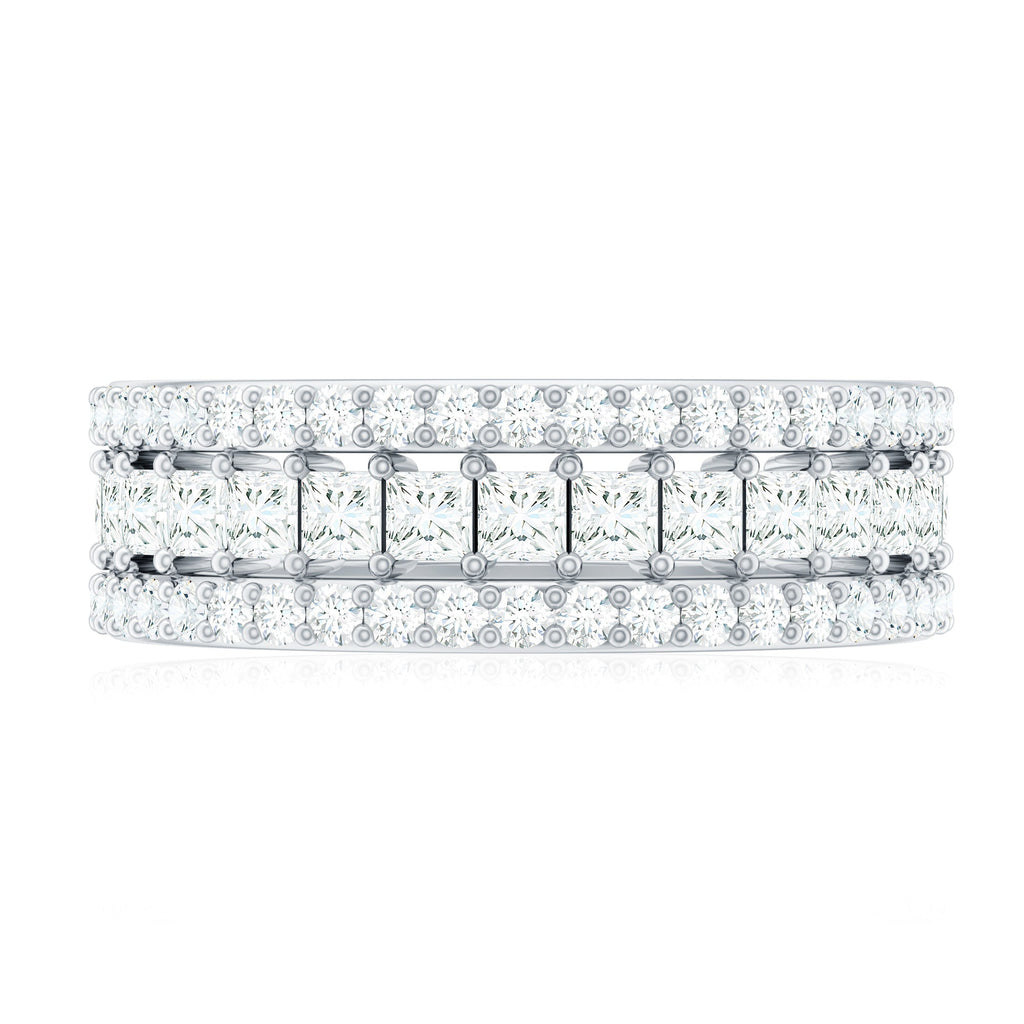 Certified Cubic Zirconia 3 Piece Stackable Ring Set