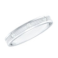 Certified Diamond Band Ring in Flush Setting