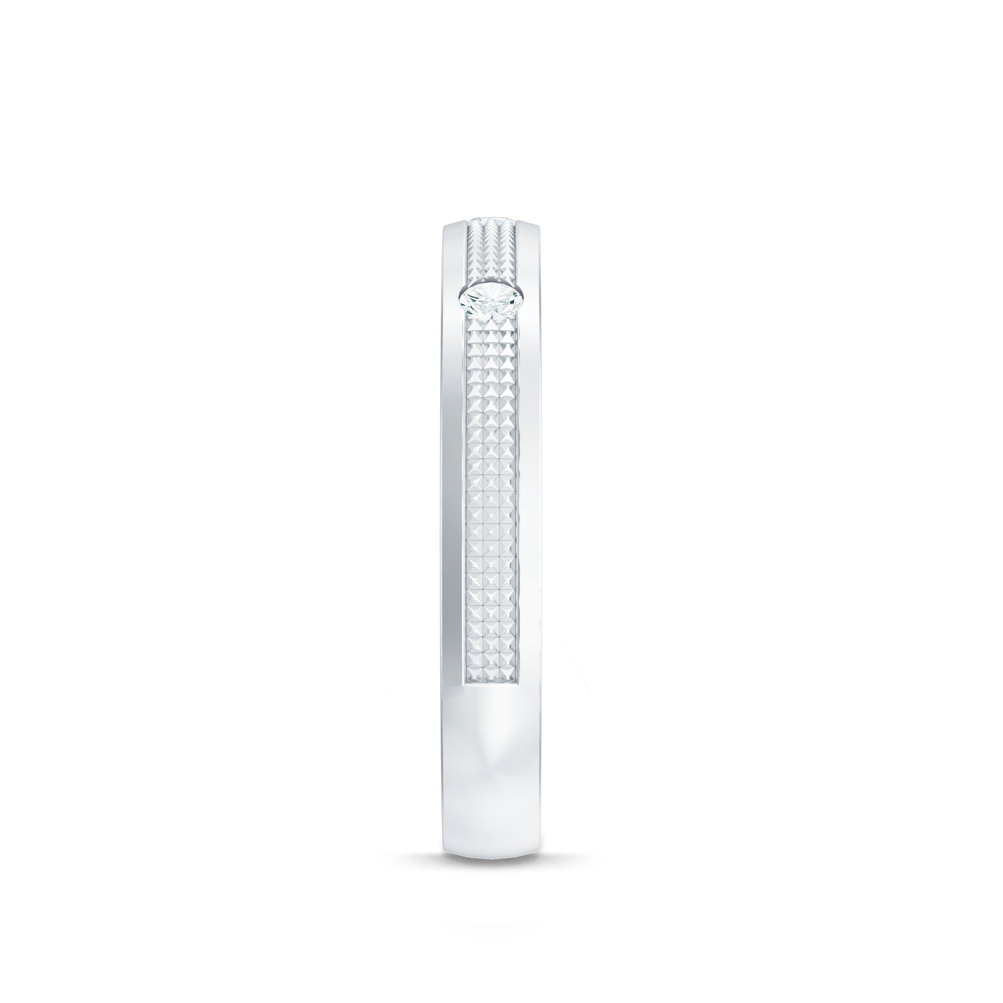 Certified Diamond Band Ring in Flush Setting
