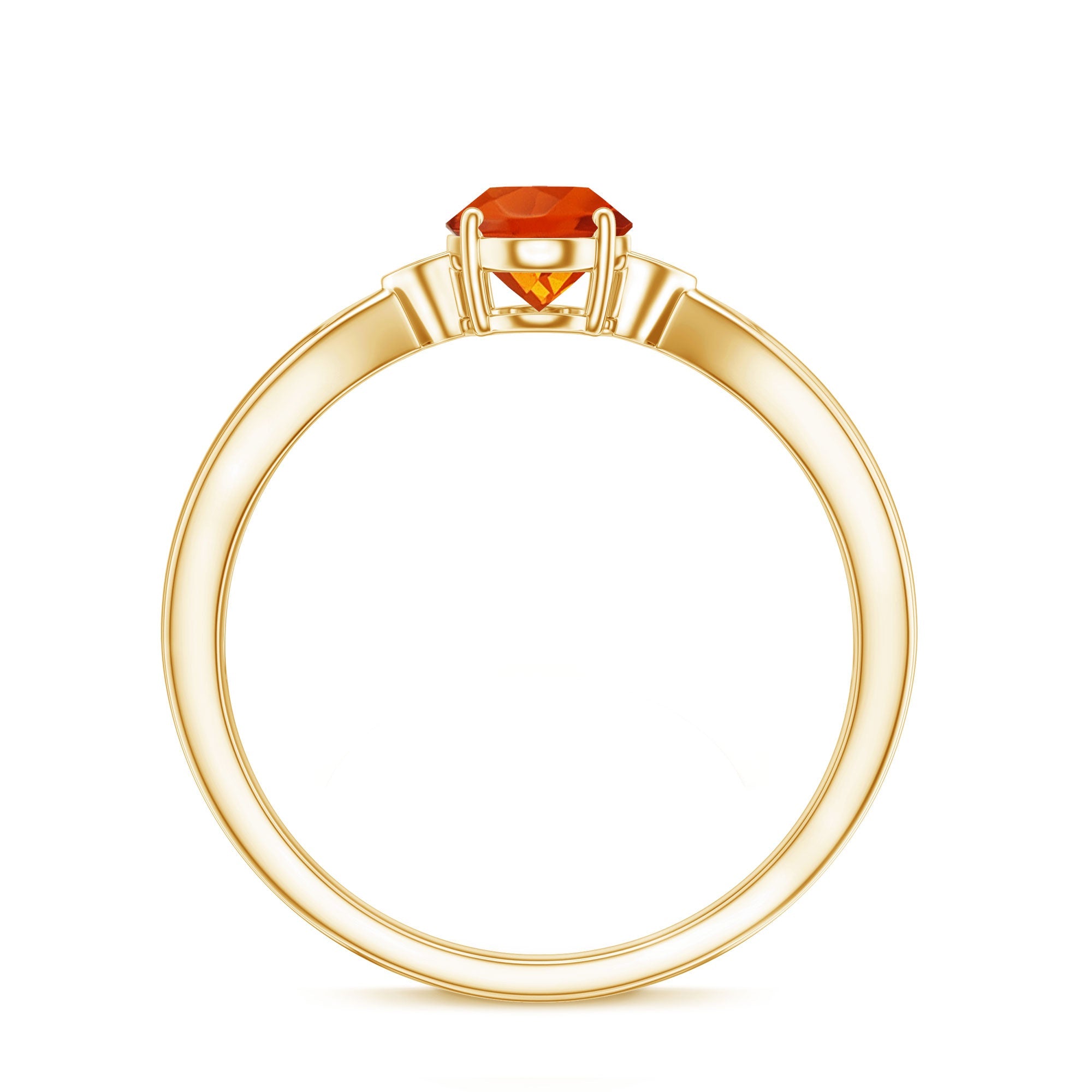 3/4 CT Oval Shape Fire Opal Engagement Ring with Diamond