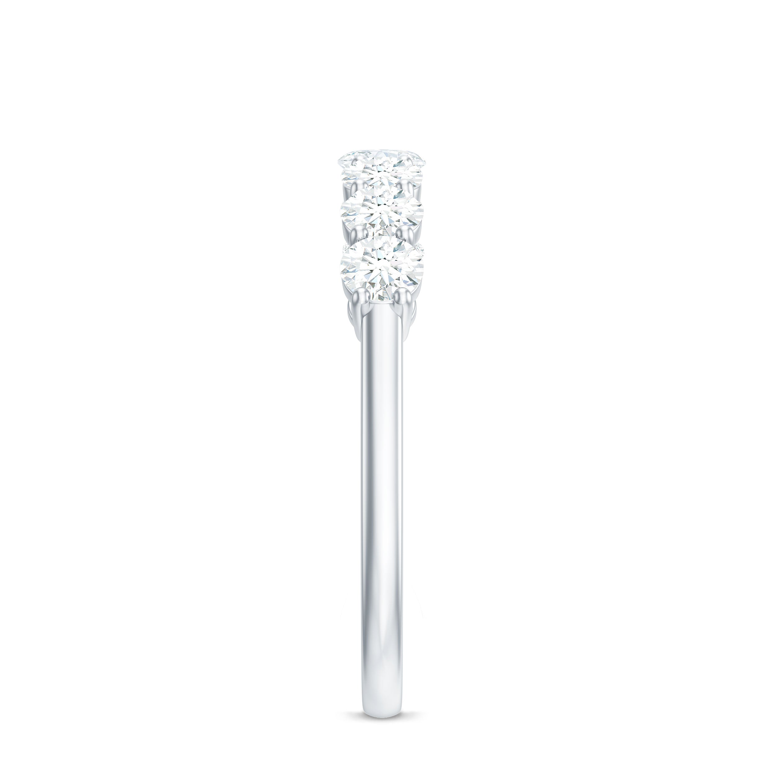 Natural Diamond Half Eternity Band Ring for Women