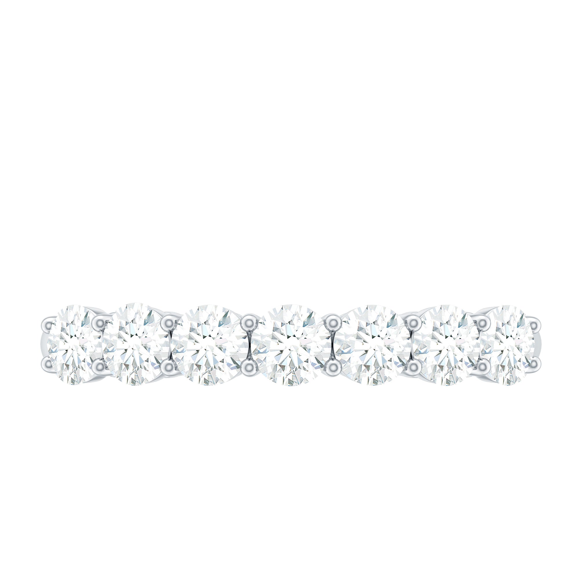 Natural Diamond Half Eternity Band Ring for Women