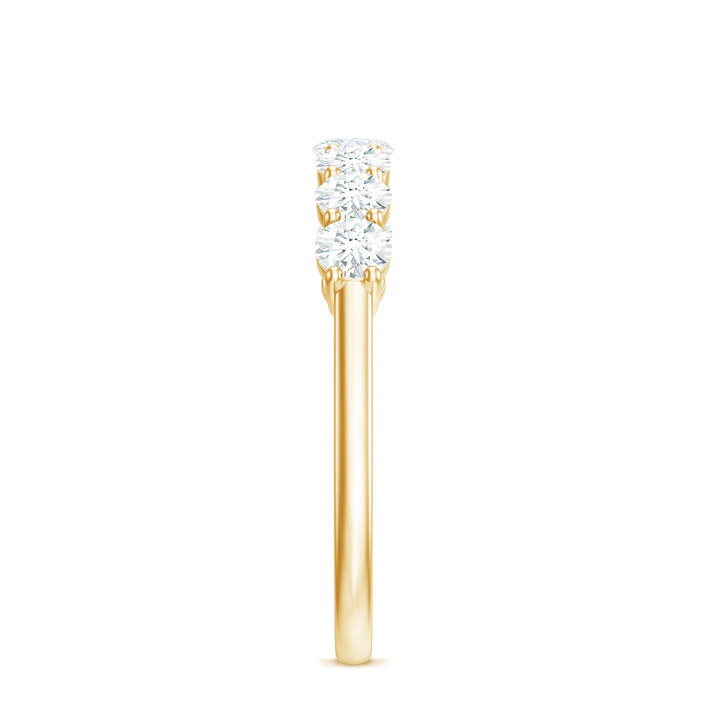 Natural Diamond Half Eternity Band Ring for Women