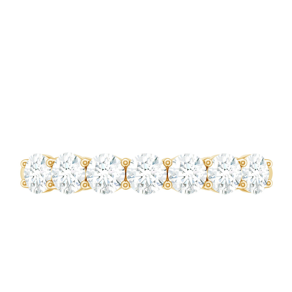 Natural Diamond Half Eternity Band Ring for Women