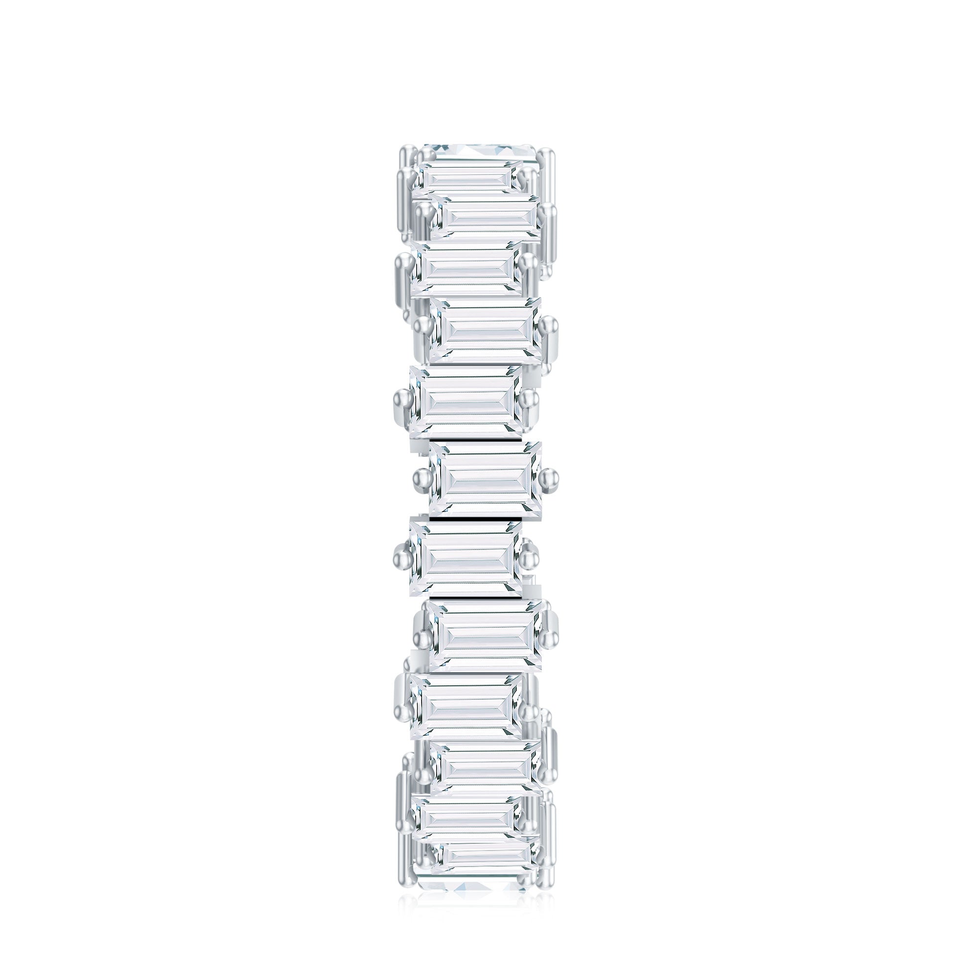 Baguette Shape Moissanite Eternity Wedding Band