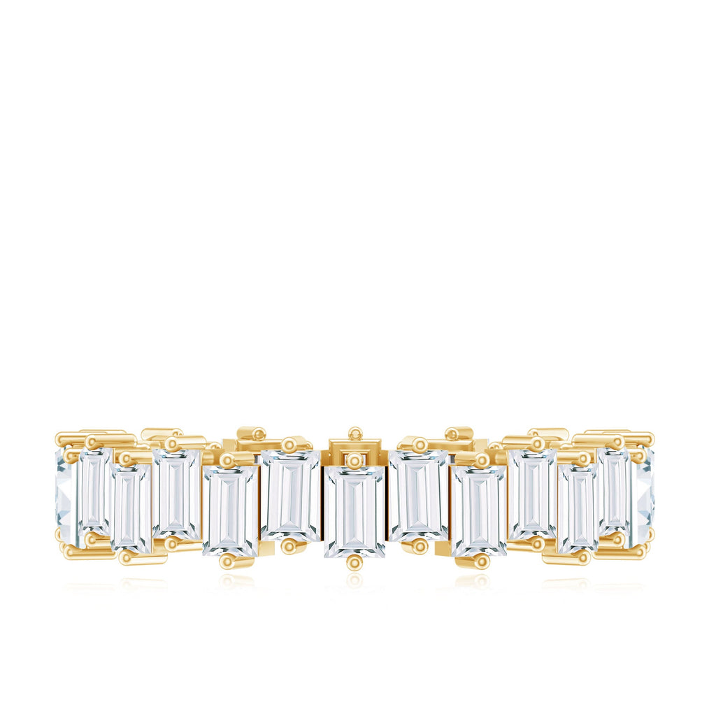 Baguette Shape Moissanite Eternity Wedding Band