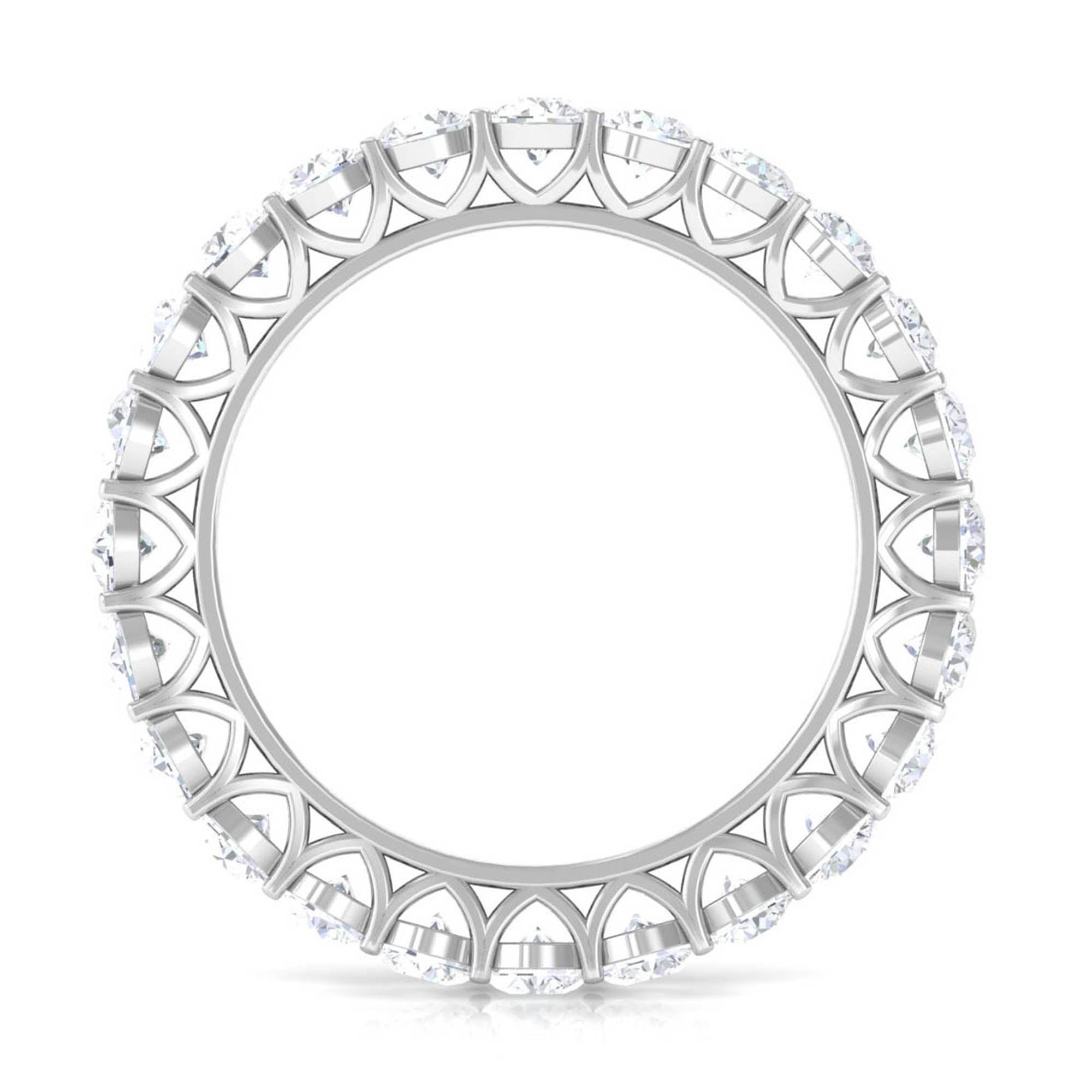 Certified Moissanite Stackable Eternity Band Ring