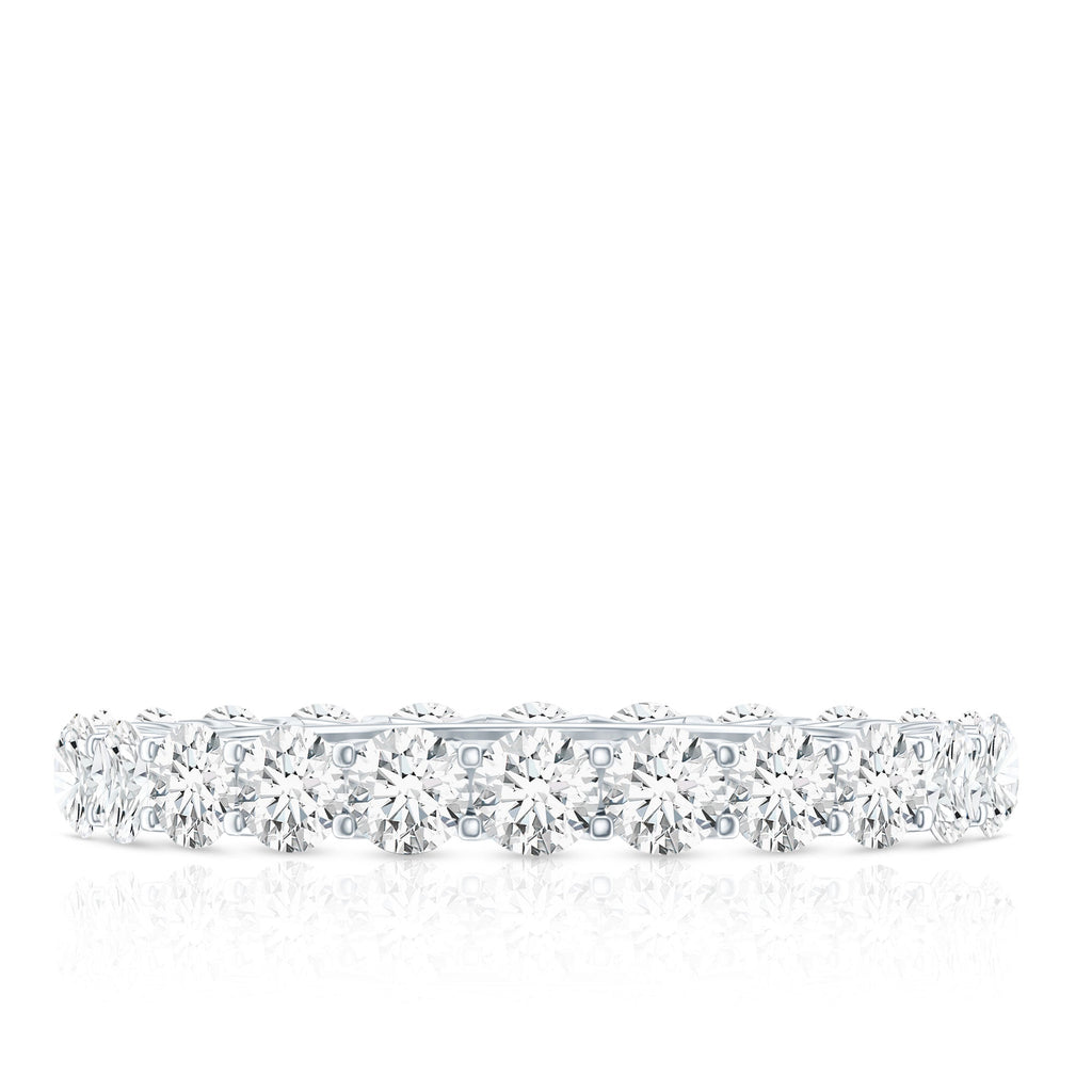 Certified Moissanite Stackable Eternity Band Ring