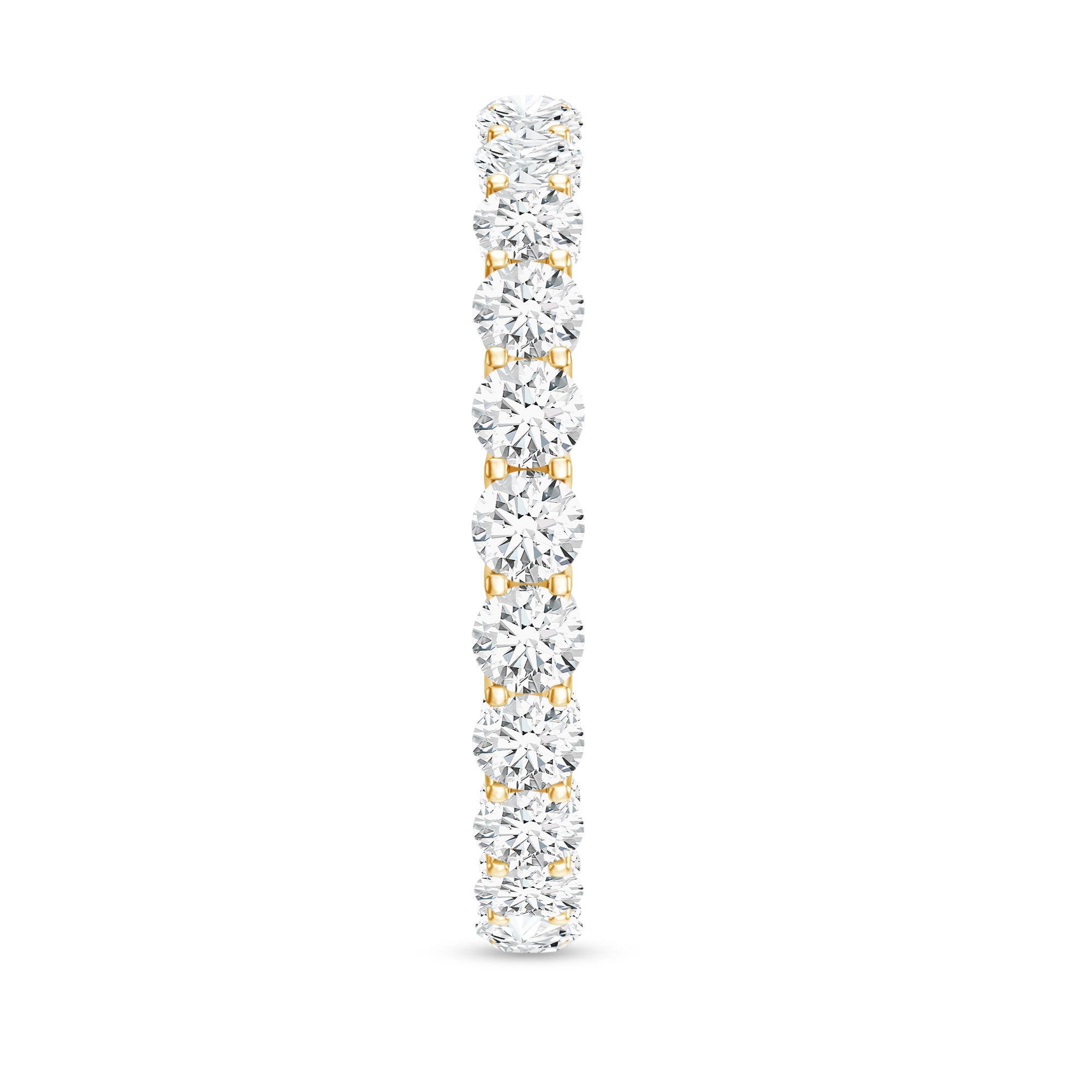 Certified Moissanite Stackable Eternity Band Ring