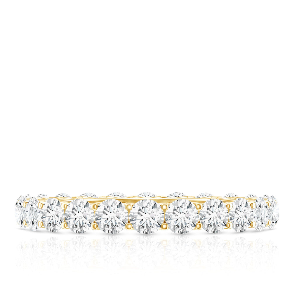Certified Moissanite Stackable Eternity Band Ring