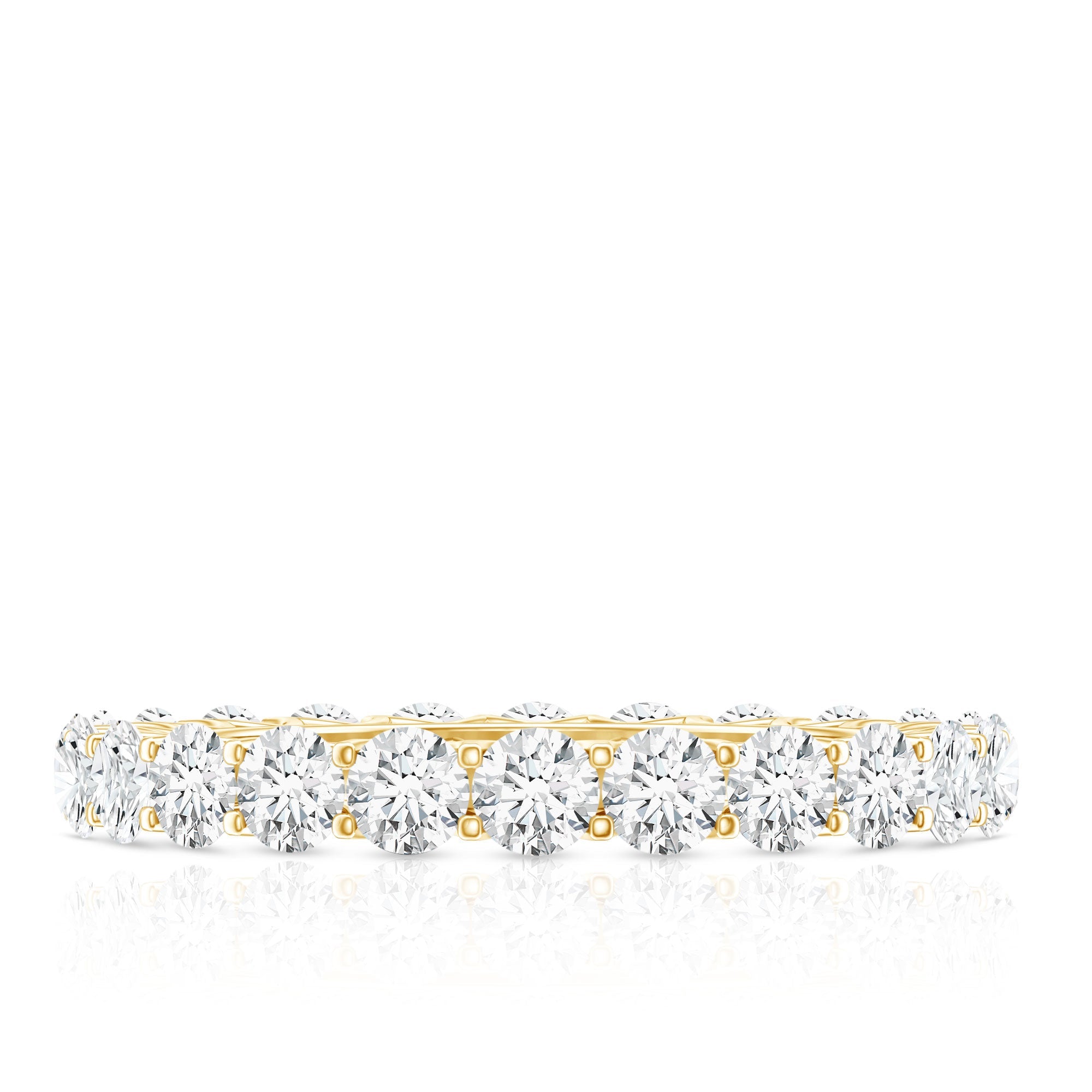 Certified Moissanite Stackable Eternity Band Ring