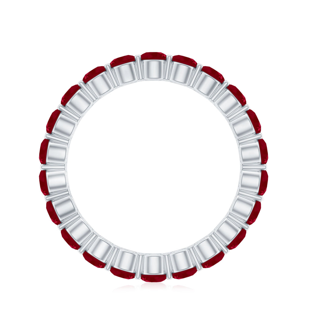 Genuine Red Ruby Full Eternity Ring