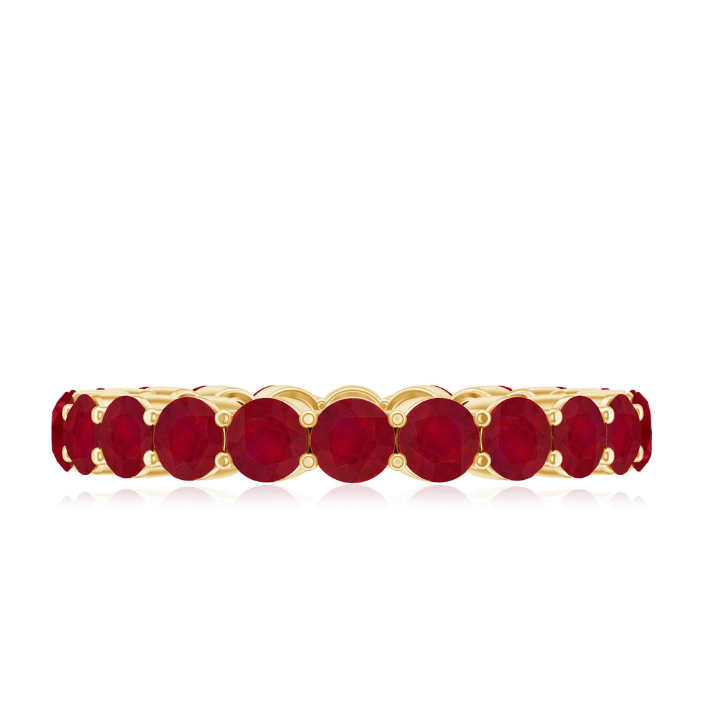 Genuine Red Ruby Full Eternity Ring