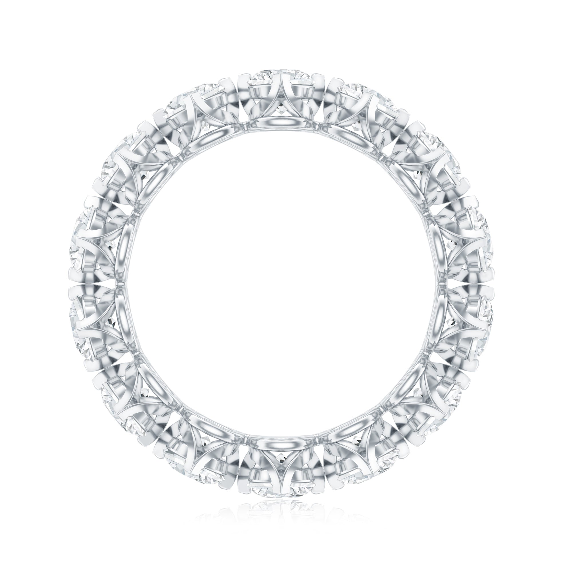 Designer Moissanite Anniversary Band Ring