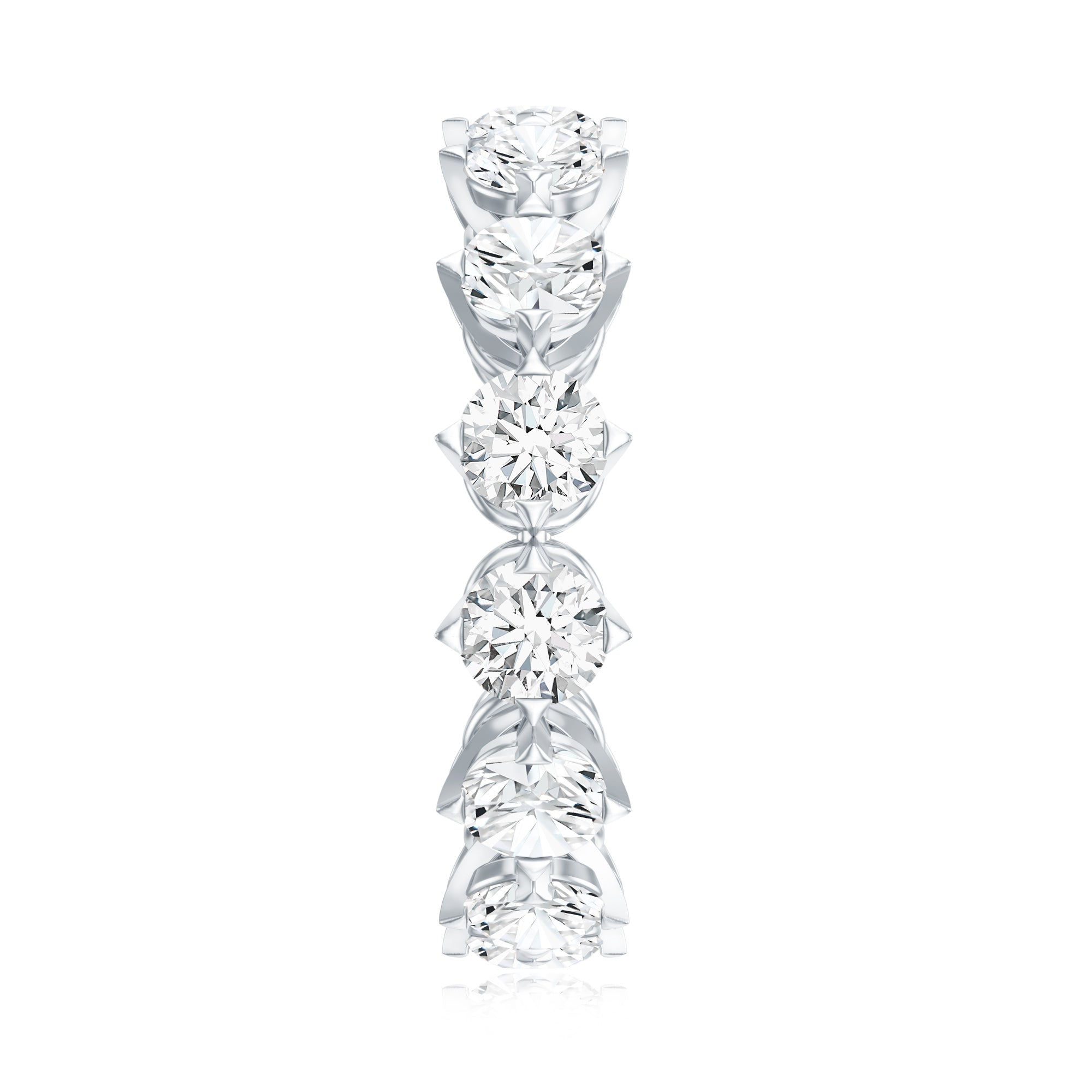 Designer Moissanite Anniversary Band Ring