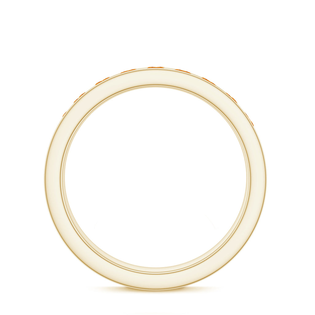 Natural Citrine Channel Set Eternity Ring for Anniversary