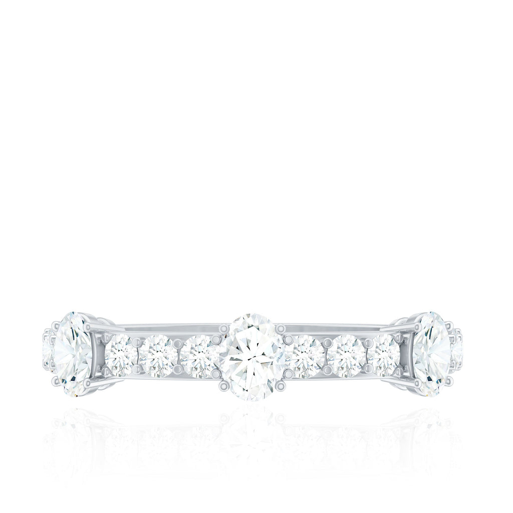 Natural Diamond Half Eternity Band Ring
