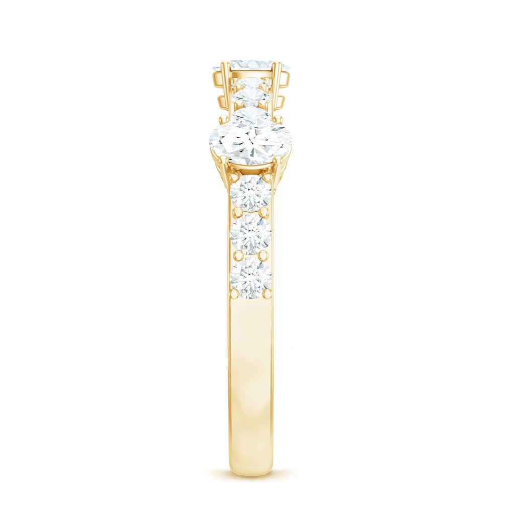 Natural Diamond Half Eternity Band Ring