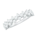 Natural Diamond Half Eternity Wedding Band with Certificate