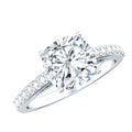 3 CT Cushion Cut Moissanite Solitaire Engagement Ring