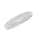 Pave Set Cubic Zirconia Eternity Wedding Band for Women