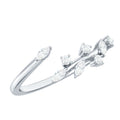 Marquise and Round Shape Natural Diamond Wrap Ring