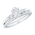 Certified Moissanite Oval Shaped Wedding Ring Set