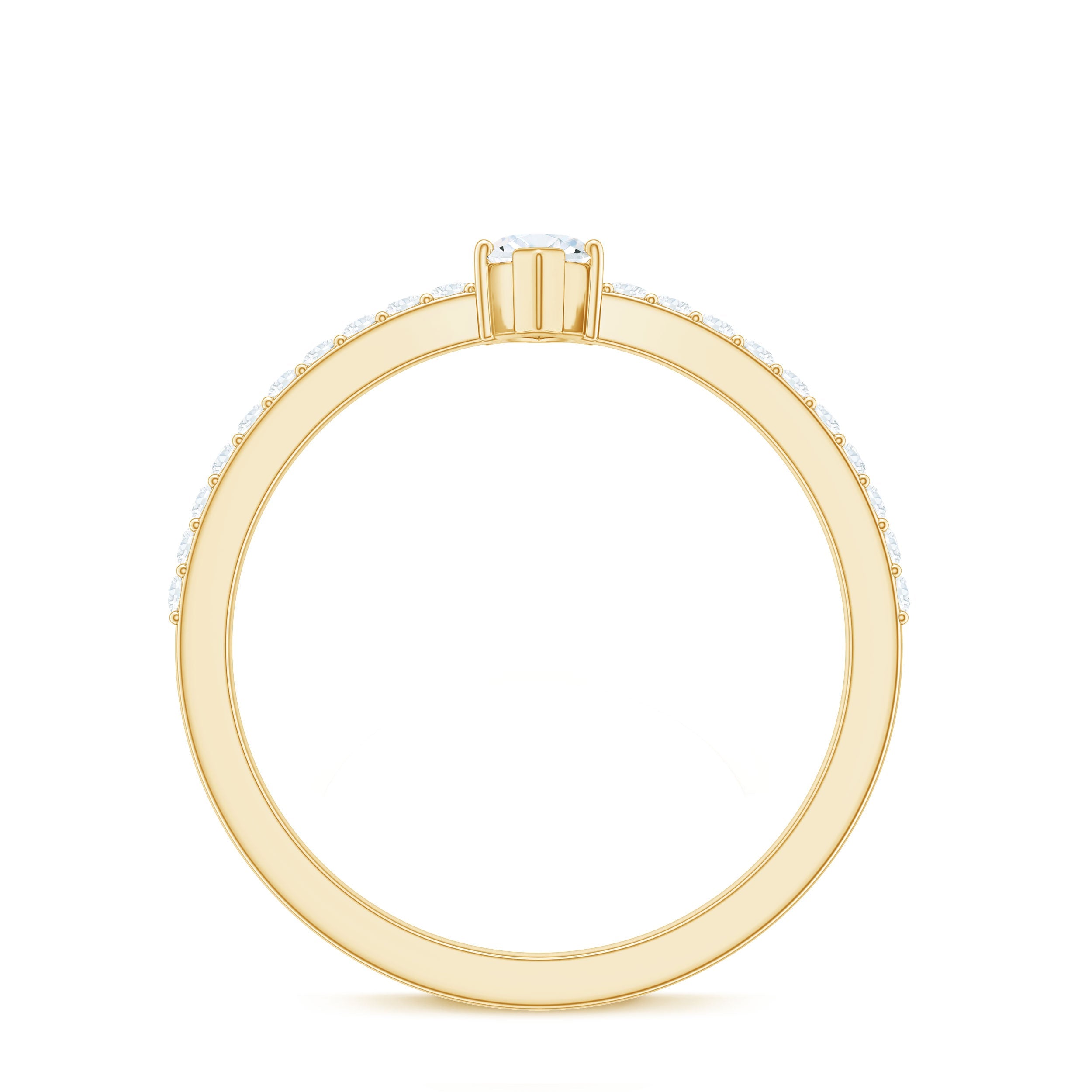 Marquise Cut Moissanite Solitaire Promise Ring for Women