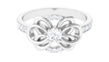 Nature Inspired Real Diamond Engagement Ring for Women