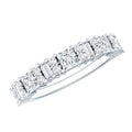 Designer Cubic Zirconia Half Eternity Band Ring