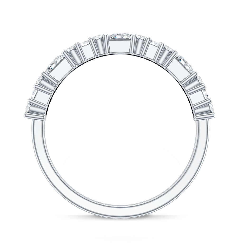 Designer Cubic Zirconia Half Eternity Band Ring