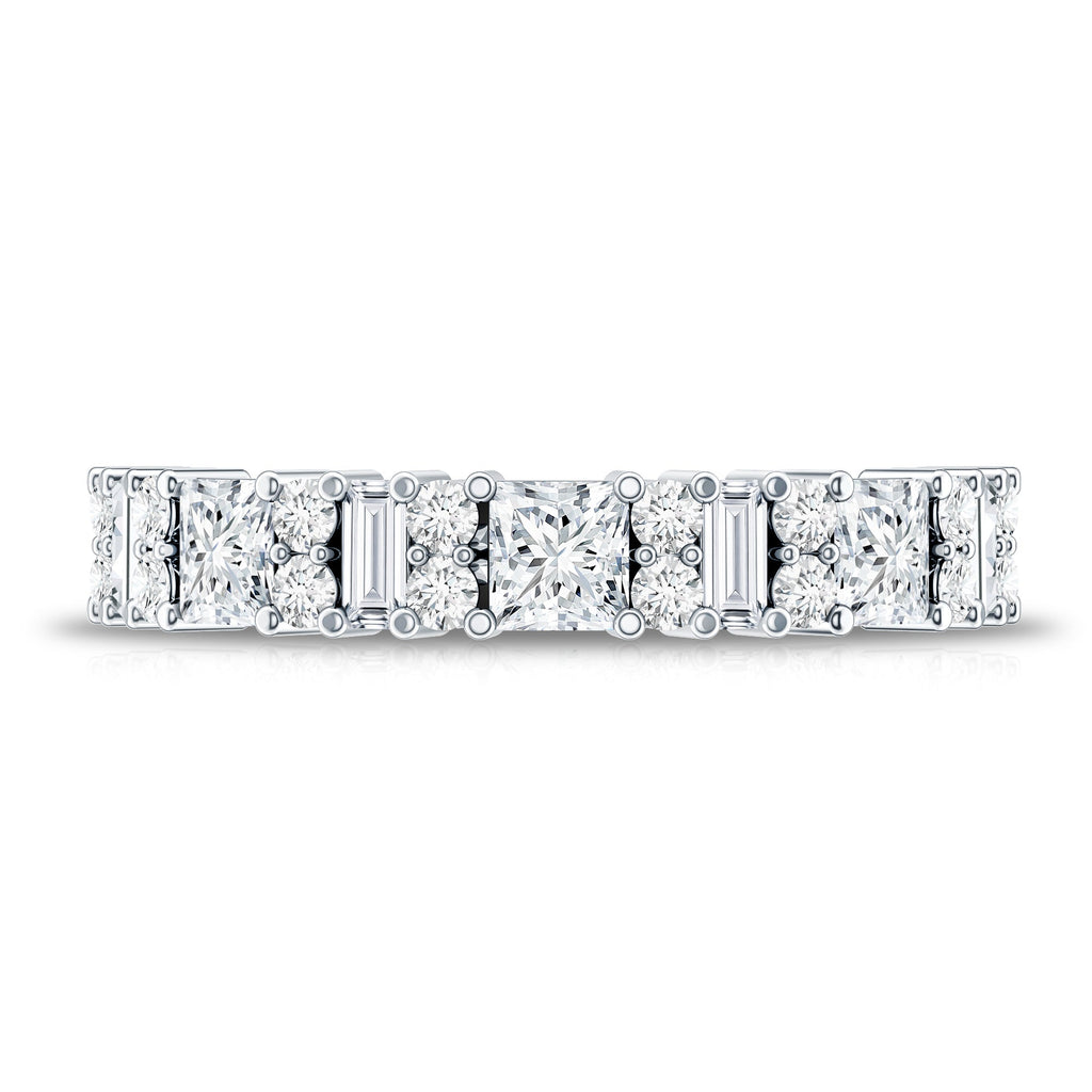 Designer Cubic Zirconia Half Eternity Band Ring
