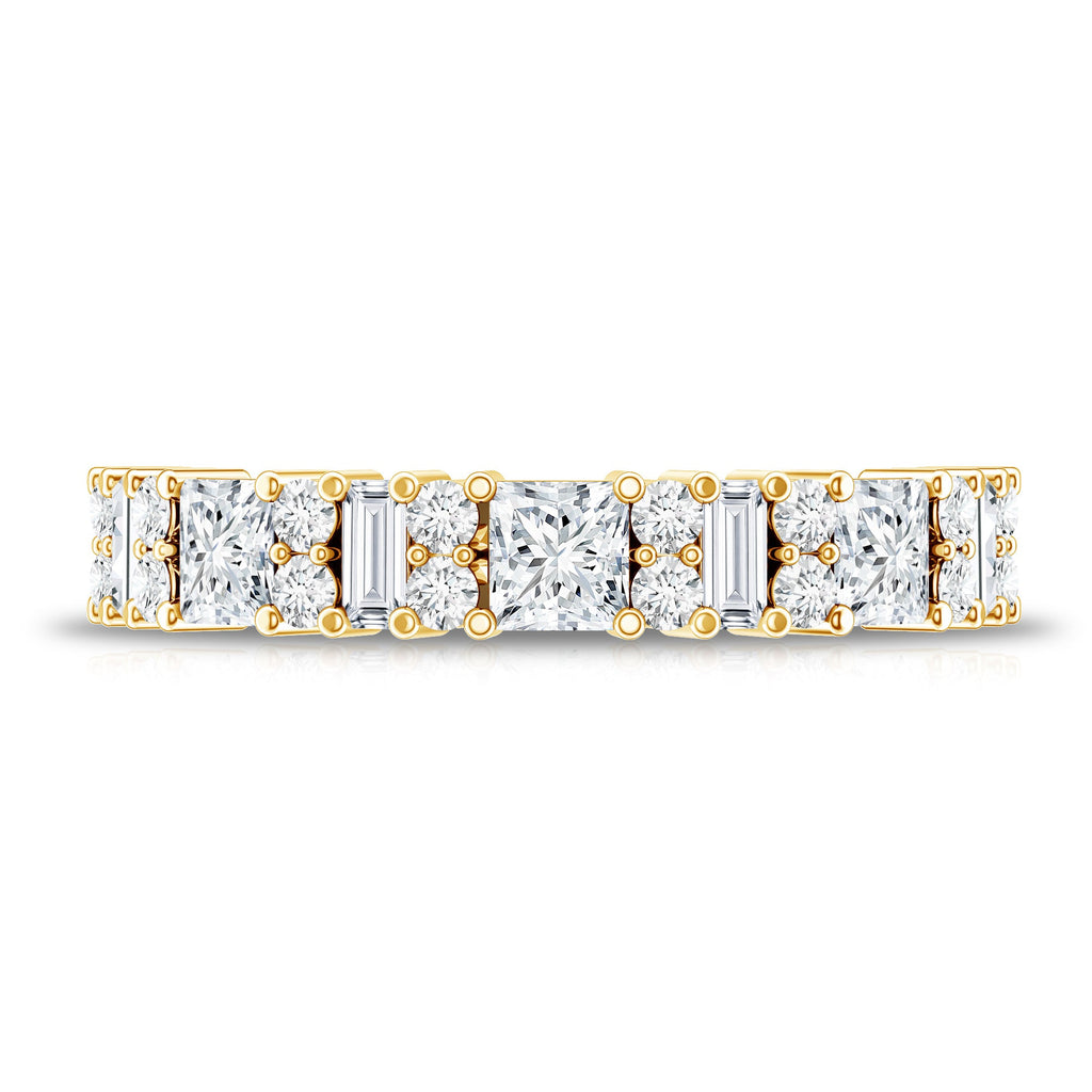 Designer Cubic Zirconia Half Eternity Band Ring