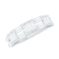 Baguette Cut Zirconia Half Eternity Wedding Band Ring