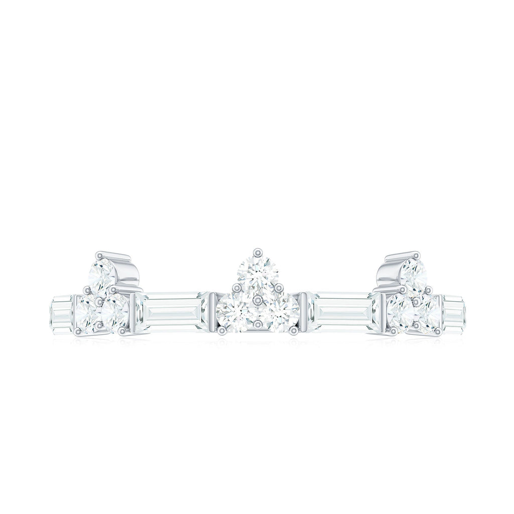 1 CT Cubic Zirconia Minimal Wedding Band Ring
