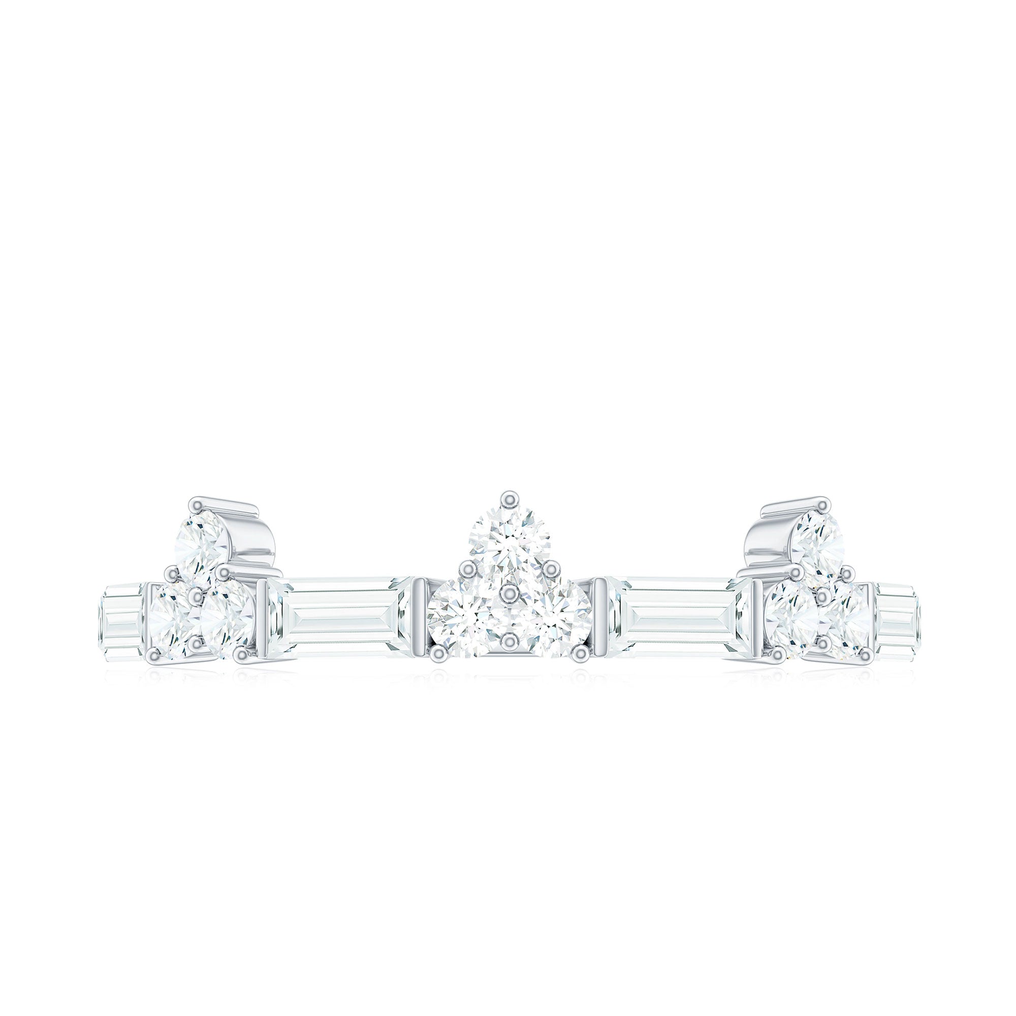 1 CT Cubic Zirconia Minimal Wedding Band Ring